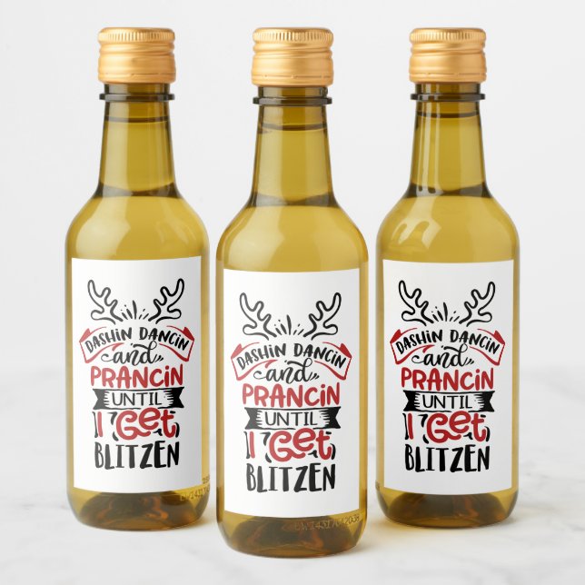 navidades divertidos Arte de palabras Blitzed (Botellas)