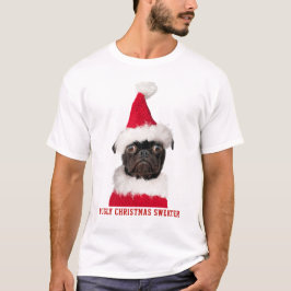 Navidades divertidos Black Pug Pugly Sweater