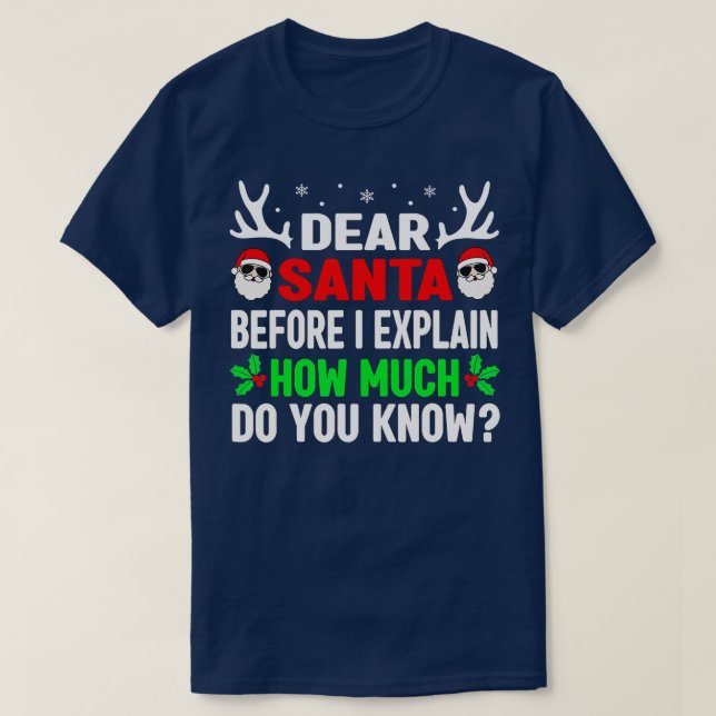 Navidades divertidos Camisetas Niños Adultos Queri (Diseño del anverso)