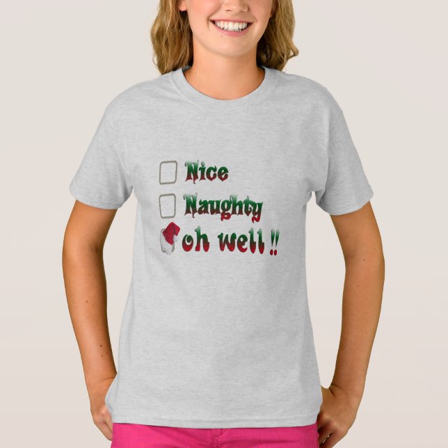 Navidades divertidos camisetas para niños, travies (Anverso)