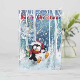 Navidades divertidos con el Fiesta feliz Penguin