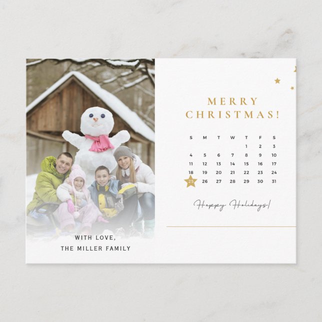 Navidades divertidos con fotos de fotos de tarjeta (Anverso)