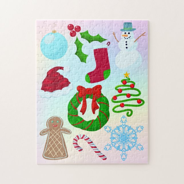 Navidades divertidos cosas rompecabezas (Vertical)