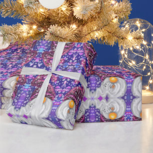 Navidades divertidos dan papel de envolvimiento Gn