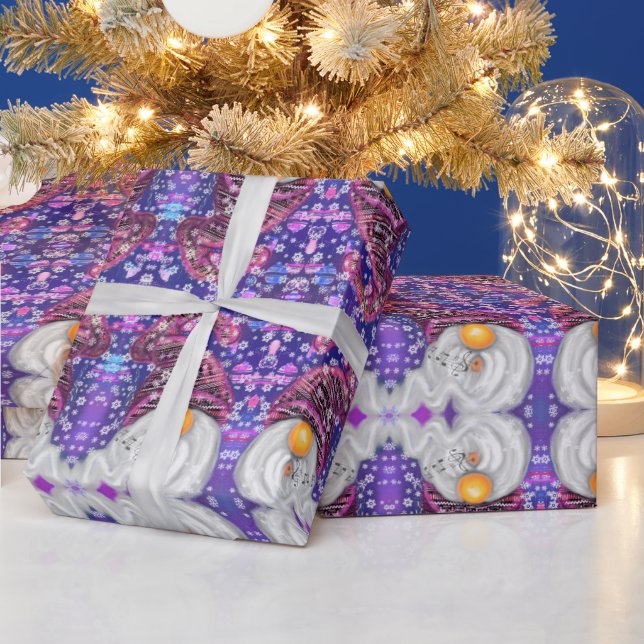 Navidades divertidos dan papel de envolvimiento Gn (Vacaciones)