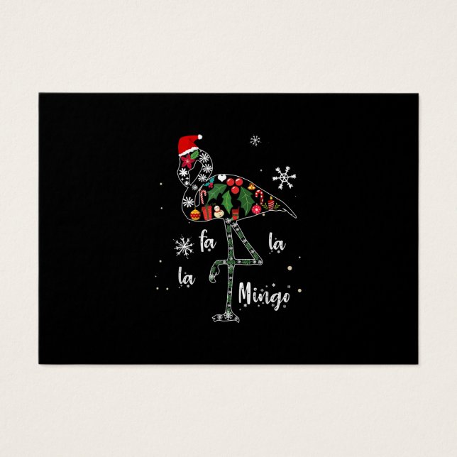 Navidades divertidos de Flamingo Navidad (Frente)