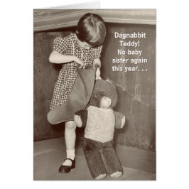 Navidades divertidos desean una hermana bebé