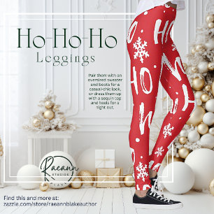 Navidades divertidos Ho-Ho-Ho diseñan leggings