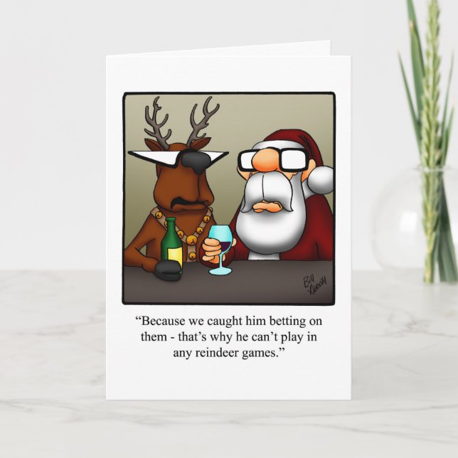 Navidades divertidos Humor Tarjeta de saludo "Spec (Anverso)