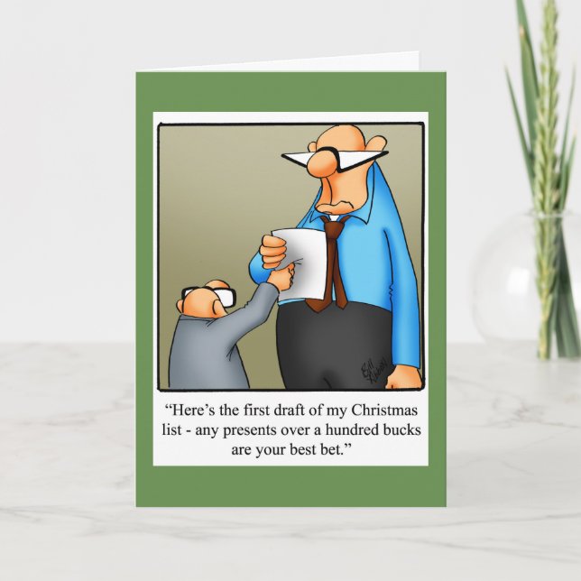 Navidades divertidos Humor Tarjeta de saludo "Spec (Anverso)