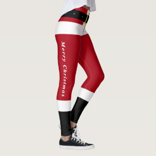 Navidades divertidos Leggings Santa Gifts