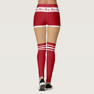 Navidades divertidos Leggings Sra. Santa Claus