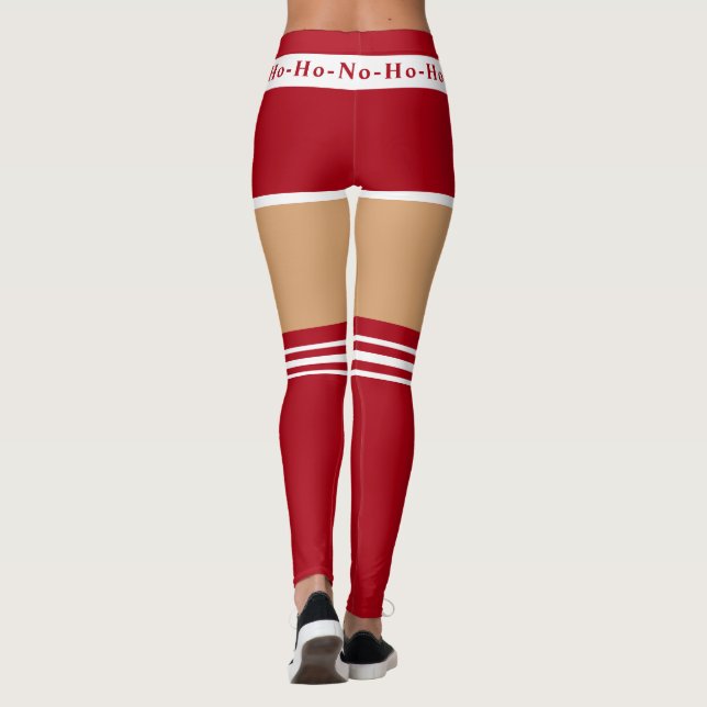 Navidades divertidos Leggings Sra. Santa Claus (Reverso)