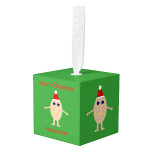 Navidades divertidos Ornamento Personalizado Huevo