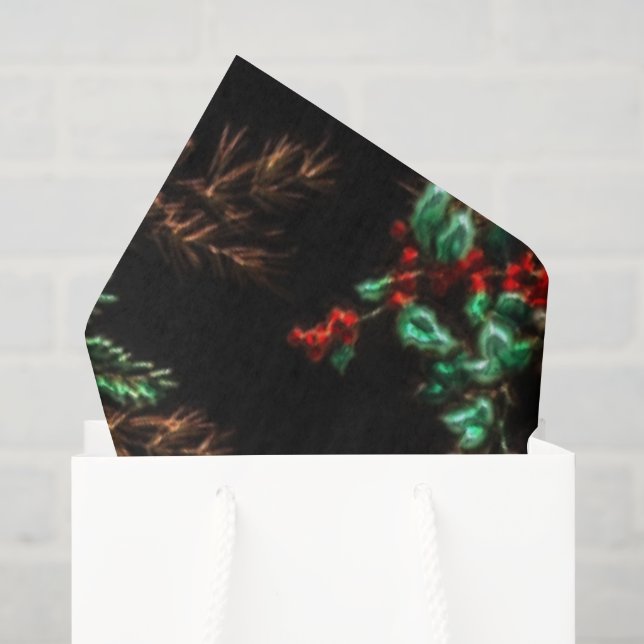 Navidades divertidos papel de tejidos con motivos  (Bolsa de regalo)