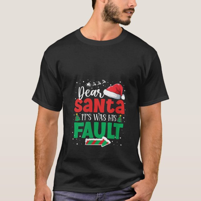 Navidades divertidos Parejas Camisetas Querido Pap (Anverso)