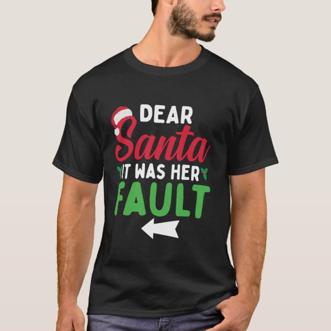Navidades divertidos Parejas Camisetas Querido Pap (Anverso)