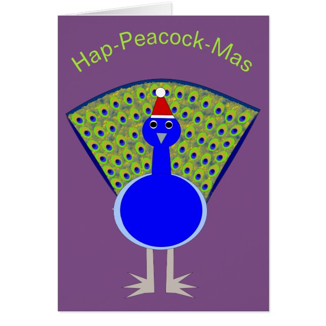 Navidades divertidos Peacock (Frente)