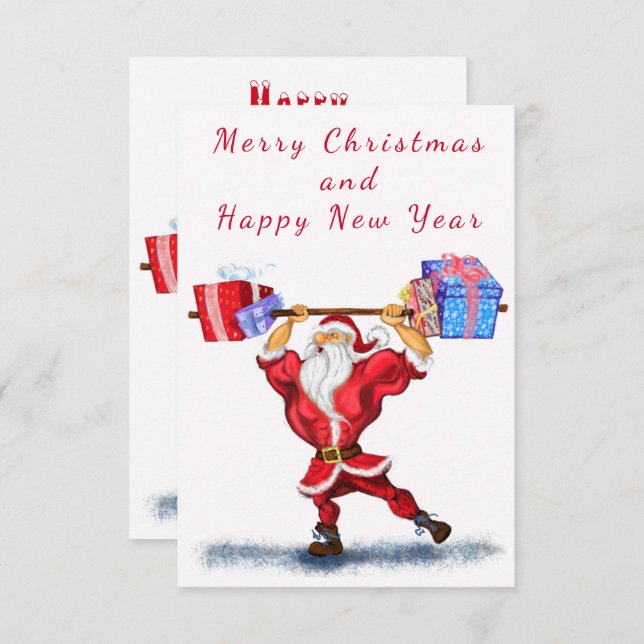 Navidades divertidos reciben regalos para la const (Anverso / Reverso)