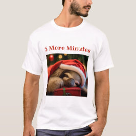 Navidades divertidos Sloth llevando camiseta de Go