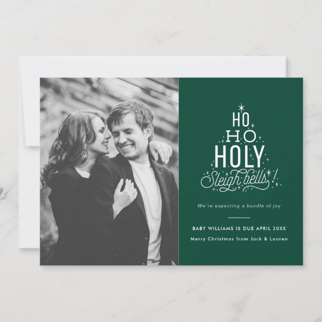 Navidades divertidos tarjeta Invitación de embaraz (Anverso)