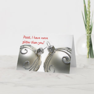 Navidades divertidos Tarjeta todo sobre bolas