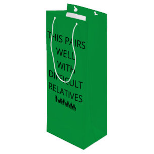 Navidades divertidos Tote de la Bolsa de Vino de A