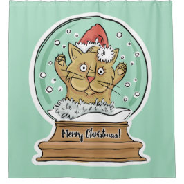 Navidades divertidos y graciosos Cortina de ducha