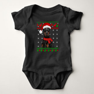 Navidades Doberman Dog Ugly Sweater Puppy Dog Love