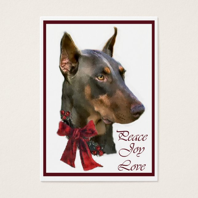 Navidades Doberman Pinscher (Frente)