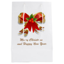 Navidades doblan bolsa de regalo