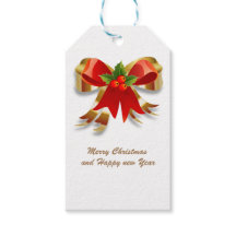 Navidades doblan etiqueta de regalo