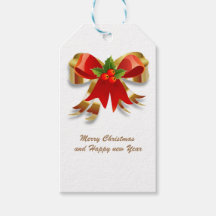 Navidades doblan etiqueta de regalo