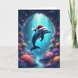 Navidades Dolphin Under the Sea - Tarjeta de vacac