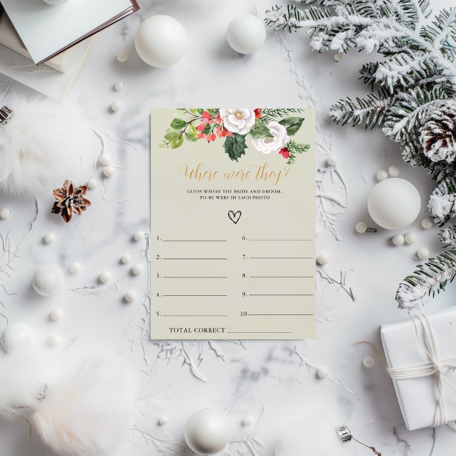Navidades dónde estaban la tarjeta de juego Bridal (Subido por el creador)