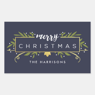 Navidades dorados Pegatinas personalizados