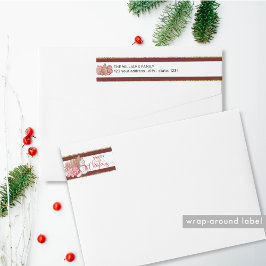 Navidades dulces de las cookies de vacaciones roja