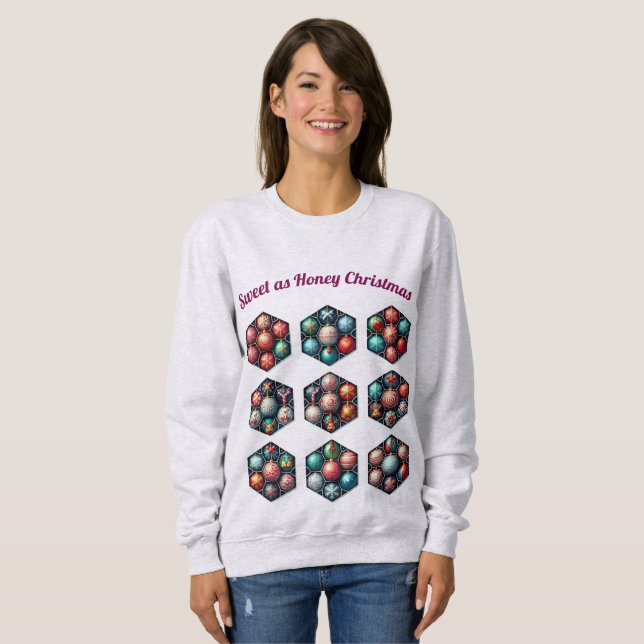 Navidades dulces | Sudadera de Hexagon Ornament (Anverso completo)