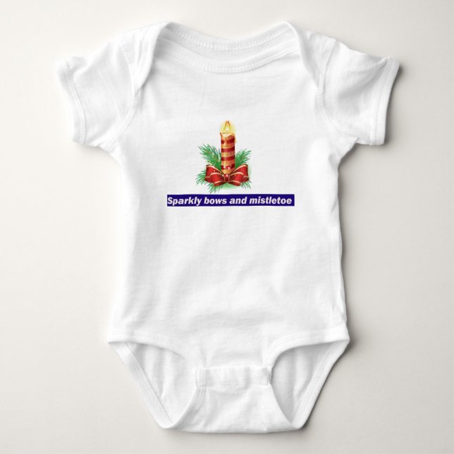 Navidades e invierno Design Baby Jersey Bodysuit (Anverso)