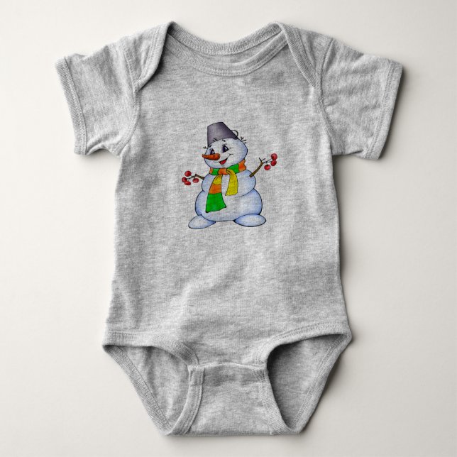 Navidades e invierno Design Baby Jersey Bodysuit (Anverso)