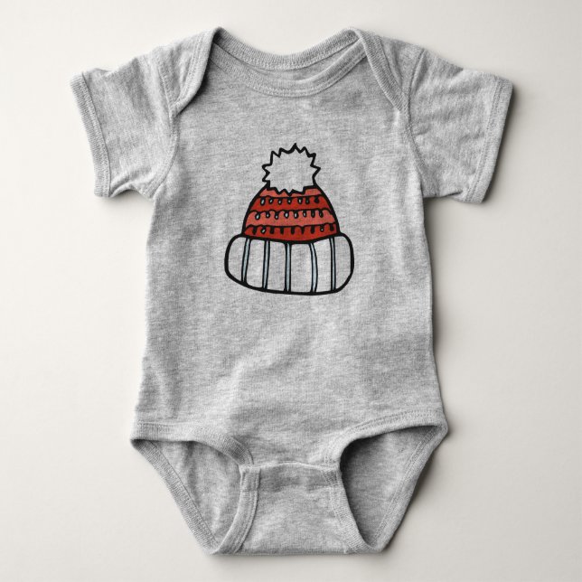 Navidades e invierno Design Baby Jersey Bodysuit (Anverso)