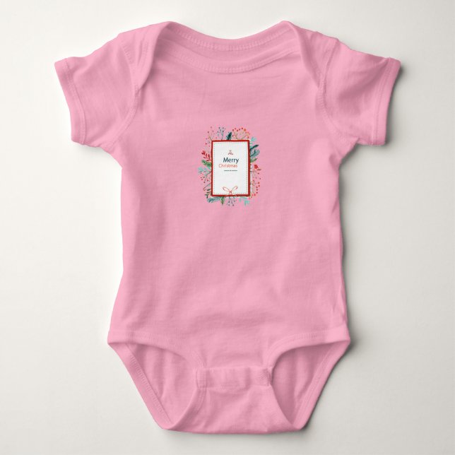 Navidades e invierno Design Baby Jersey Bodysuit (Anverso)