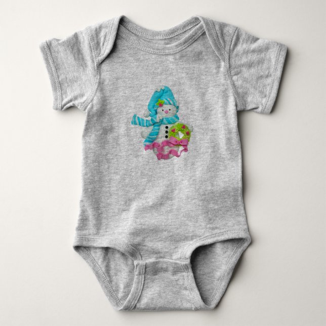 Navidades e invierno Design Baby Jersey Bodysuit (Anverso)