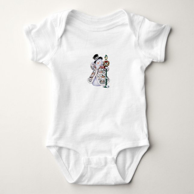 Navidades e invierno Design Baby Jersey Bodysuit (Anverso)