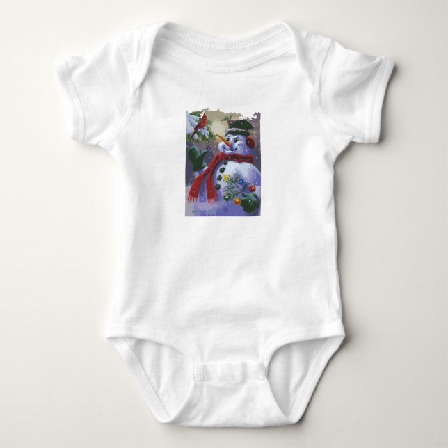Navidades e invierno Design Baby Jersey Bodysuit (Anverso)