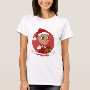 Navidades educados bebé personalizado camiseta