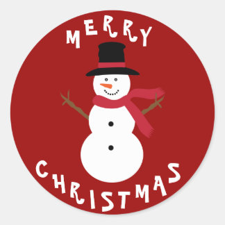 Navidades educados Pegatinas Snowman