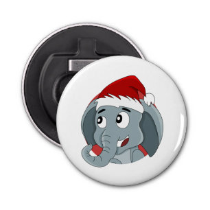 Navidades elefante personalizado abridor de frasco