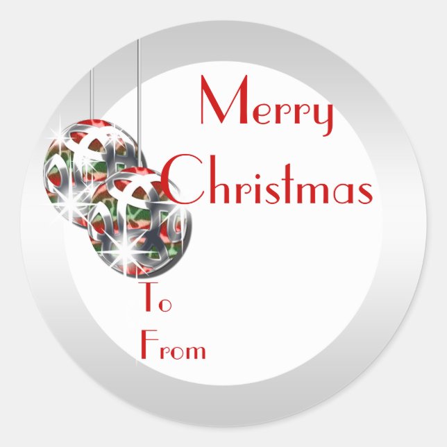 Navidades elegantes con etiqueta de regalo PERSONA (Anverso)