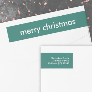 Navidades elegantes Dirección de retorno verde s